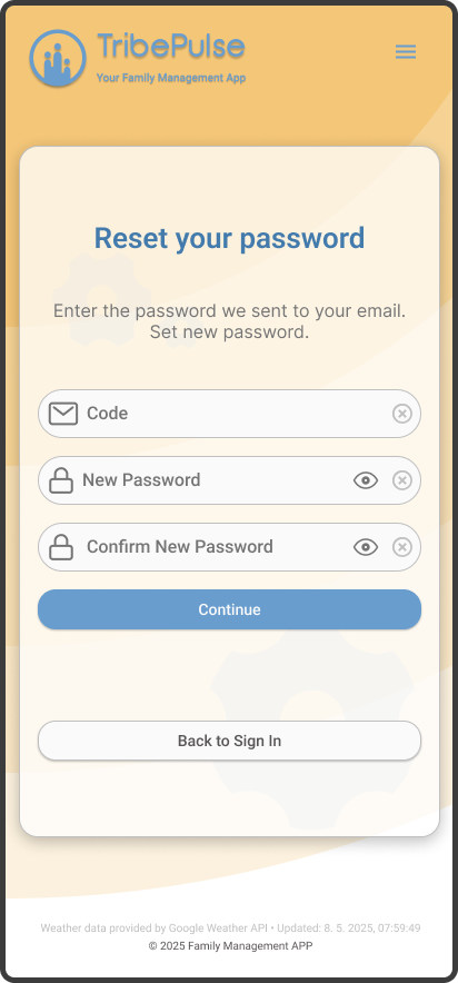 Mockup authentification first screen